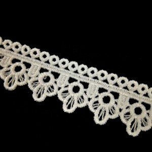 最高品質のミルクシルクレース2.1cmポリエステルレーストリムGuipureレーストリム