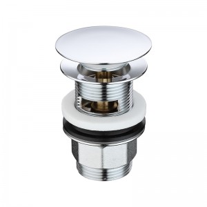 クロムスライバポップアッププッシュボトム廃棄物シンクドレイン