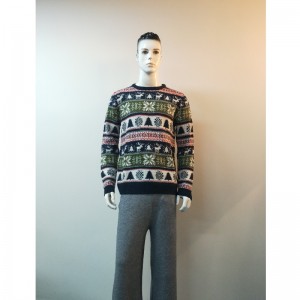 コントラストプリントセーターRLMS0033F