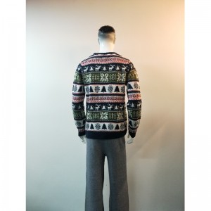 コントラストプリントセーターRLMS0033F