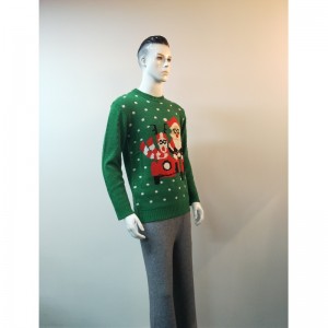 グリーンカートンプリントセーターRLMS0034F