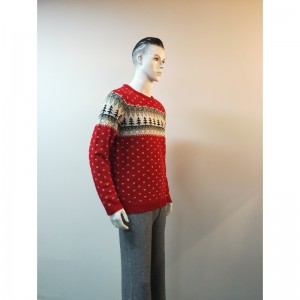 レッドプリントセーターRLMS0048F