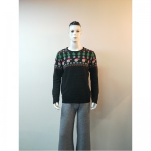 黒漫画プリントセーターRLMS0052F