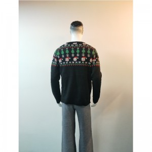 黒漫画プリントセーターRLMS0052F