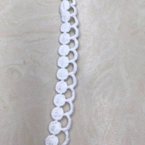 13＃ミルクシルクレース、ポリエステル／ナイロンレース、綿レース