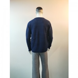 NAVYハンバーグプリントセーターRLMS0059F