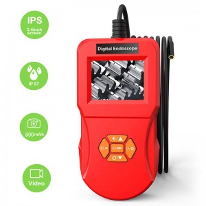usb内視鏡で4.3インチ画面表示ボアスコープ検査1080 p hdスネークカメラ8 led多機能内視鏡用マシン