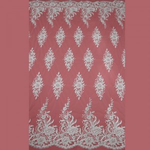 MF510CGB 135センチスパンコール刺繍入りブライダルドレスウェディング装飾縫製レースアップリケトリムクラフト用衣服アクセサリー