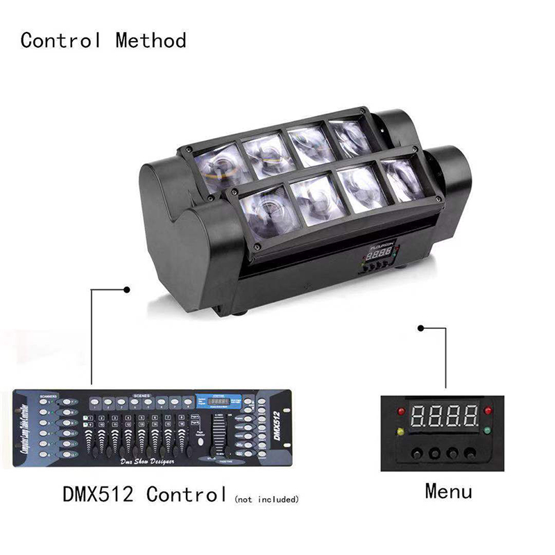 専門の製造8 * 10w 8の目のくもライトはdjライトを導きました