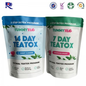 再生可能なジップロックまたはジッパーで印刷されて積層されたスタンドアップポーチ