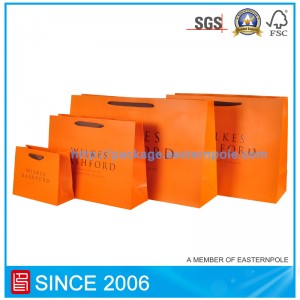 カスタマイズされたデザインのショッピングペーパーバッグ