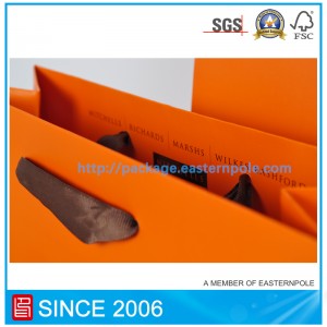 カスタマイズされたデザインのショッピングペーパーバッグ