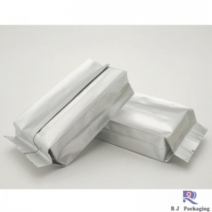 コーヒー用バルブ付きプレーンシルバーとクラフトサイドガーゼバッグ