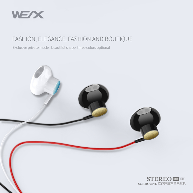 WEX 305 Traditional Earphons、Wired Earphones、Wired Headphones、EAR Bunds