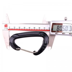 屋外フックロッククライミングキャンプメインロックロックカラビナ屋外クイックロッククイック落下機器安全ロックプロービング穴Dステンレス鋼スプリングバーロックメインロック航空アルミ合金