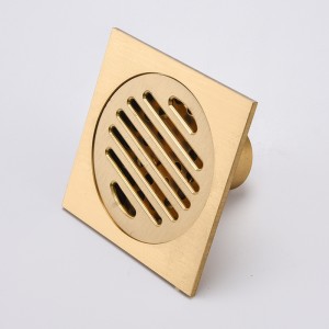 ゴールドサプライヤー真鍮タイルインサートフロアシャワーヘアキャッチャードレイン