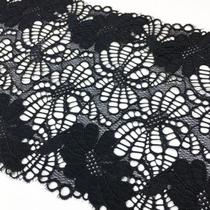 下着や衣服のための幅18CMのナイロンスパンデックス弾性広いレース