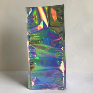 習慣によって印刷されるOEMのロゴレーザーのフィルム平底は袋を立てます