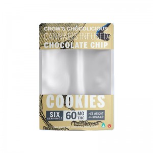 クリアウィンドウジッパートップ付きクッキー食品グレード包装袋用のカスタマイズされたスタンドアップポーチ