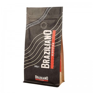 ジップロック100gコーヒー包装はガス抜き弁が付いている袋袋およびコーヒー袋1kgおよび弁が付いている注文によって印刷されるコーヒー袋を立てます