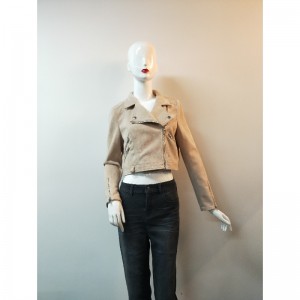 ピンクジッパーバイカージャケットRLWSJ0006N