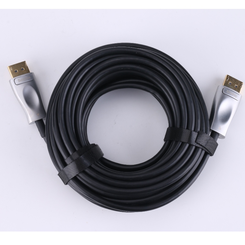 男性DisplayPort 1.4 AOC Fiber光ケーブル支持8 k＠60 Hzの3 D 32.4 Gbps