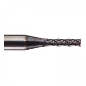 超硬ソリッドエンドミル、AlTiNコーティング、4枚刃、直径1/16 \