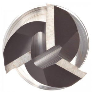 超硬スクエアノーズエンドミル、インチ、コーティングなし（ブライト）仕上げ、荒削りおよび仕上げカット、30度ヘリックス、3フルート、3 \"全長、0.500\"切断径、0.500 \"シャンク径...