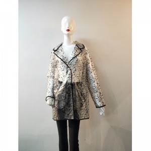 レディースブラックドットTPUジャケットRLWTJ0002