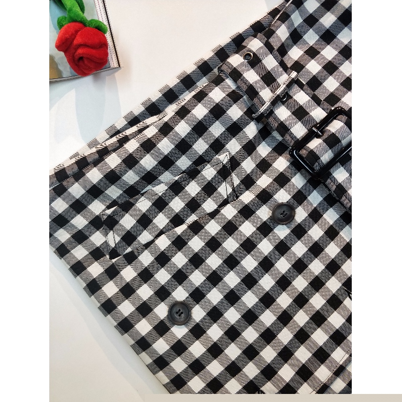 レディースロングラインチェックジャケットRLWJ0006