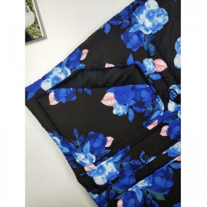 レディースフローラルプリントパファーコートRLWPC0006