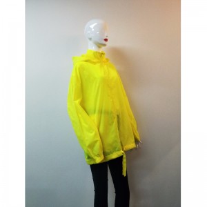 レディースイエローウィンドブレーカージャケットRLWWJ0003