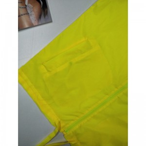 レディースイエローウィンドブレーカージャケットRLWWJ0003