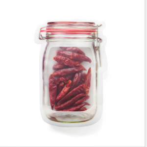 中国工場直接販売ダイカットユニット用ジップロック付きスナック離乳食包装袋の形をしたポーチ用