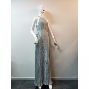 レディースアイスブルーロングラインドレスJLWD0037