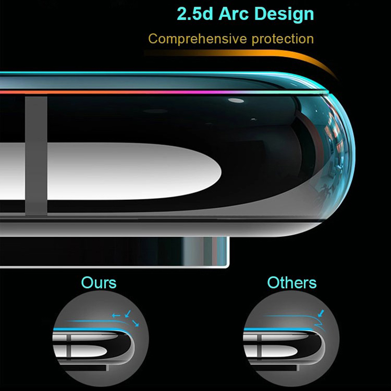 XI / XI MAX 2019用2.5Dシルクプリント強化ガラススクリーンプロテクター