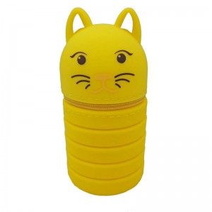 シリコンペンバッグカスタムジッパーおかしい鉛筆ケース