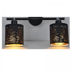 レーザーカットファブリックシェード付きスポットライト-2LT