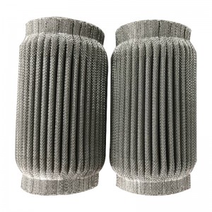 50ミクロンステンレス鋼プリーツ水フィルターキャンドル