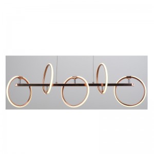 ラウンドLEDストリップと調整機能付きのペンダントランプ