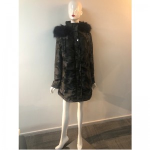 レディスの迷彩フードコートRLWPC0040