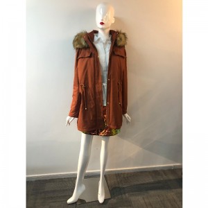 レディースフード付きコートRLWPC0045