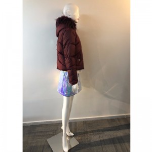 レディースブルゴーニュフード付きコートRLWPC0066