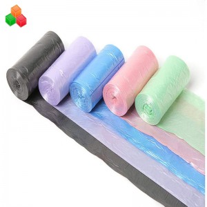 プロモーションカスタムサイズカラフルな安いオキソ100％生分解性堆肥化コーンスターチプラスチックごみ袋ロール家族/モール用