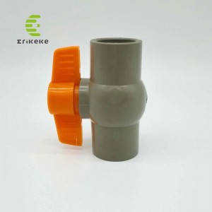 高圧バタフライハンドルPVCボールバルブ