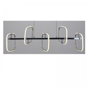 正方形のアルミニウムストリップを備えたLEDペンダントランプ