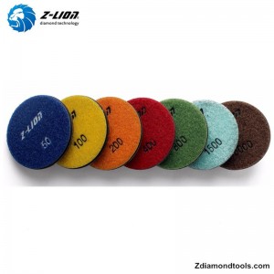 Z-LION ZL-16Kコンクリート用ウェットダイヤモンド研磨パッド、石プロジェクト