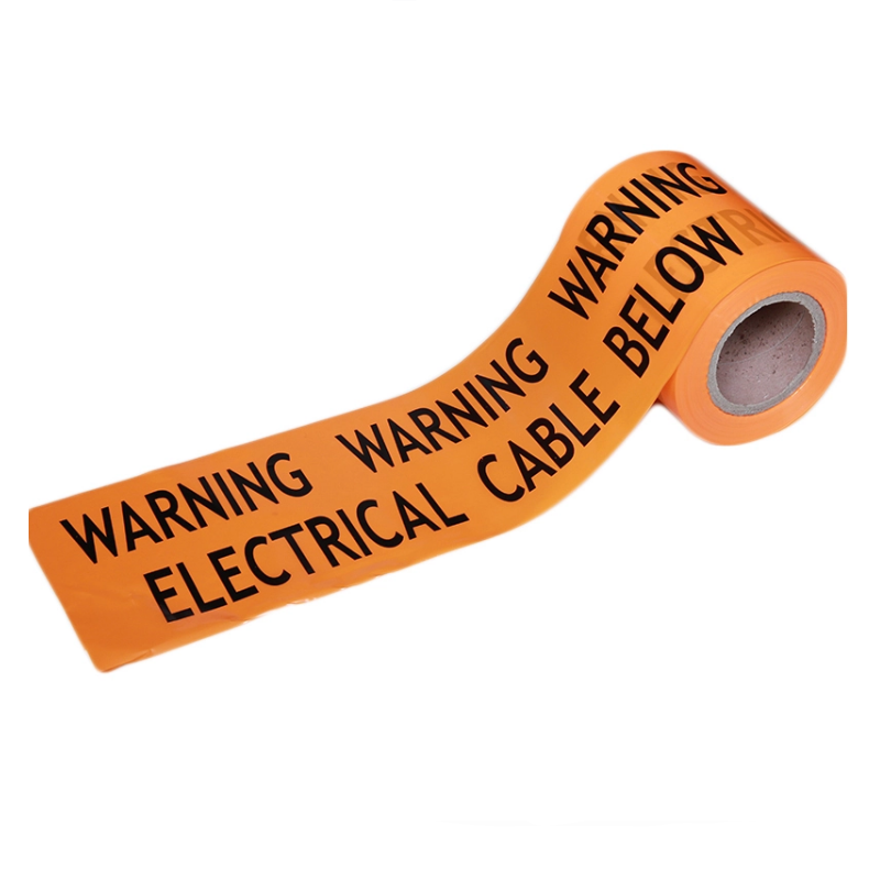 PE地下ケーブル注意警告バリアテープマーカーバリケードテープをカスタマイズします。