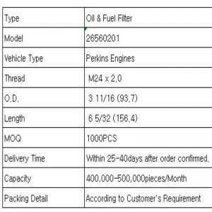 オイル＆燃料フィルター