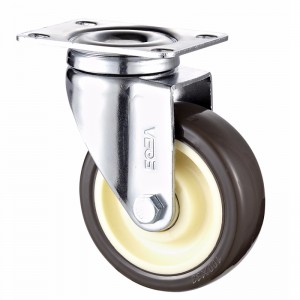 ブルーDeland TPE車輪で中程度の任務-クロムメッキの住宅